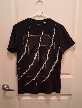 Diesel Black Tee with Silver Claw Graphic